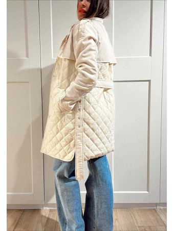 Gabardina Nylon Guateada SACHÉE Beige HEVE