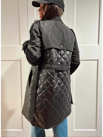 Gabardina Nylon Guateada SACHÉE Negro HEVE