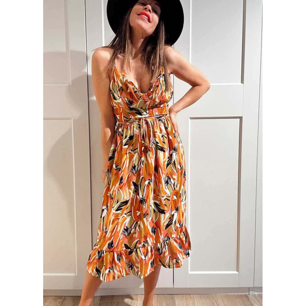 Vestido Tirantes Estampado RIYA HEVE