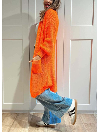 Cárdigan Extra-Long NOLEN Naranja HEVE