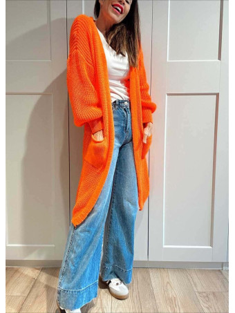 Cárdigan Extra-Long NOLEN Naranja HEVE