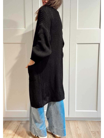 Cárdigan Extra-Long NOLEN Negro HEVE
