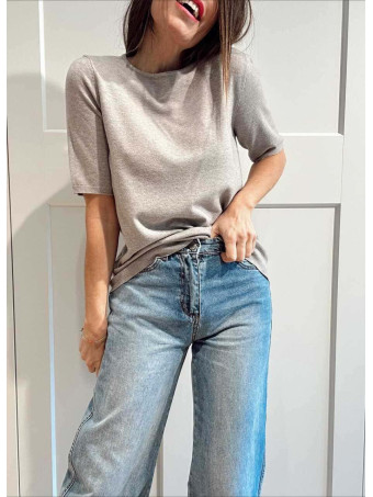 Punto Fino Manga Corta MARSYA Taupe HEVE