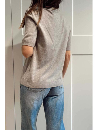 Punto Fino Manga Corta MARSYA Taupe HEVE