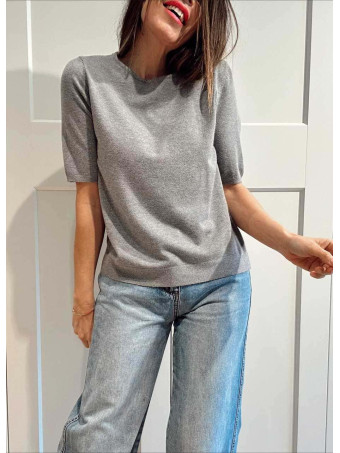 Punto Fino Manga Corta MARSYA Gris HEVE