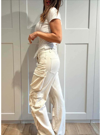 Pantalón Cargo Multi-Bolsillos GARRISON Beige HEVE