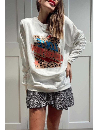 Sudadera Algodón LOVE LEVOLUTION Blanco HEVE