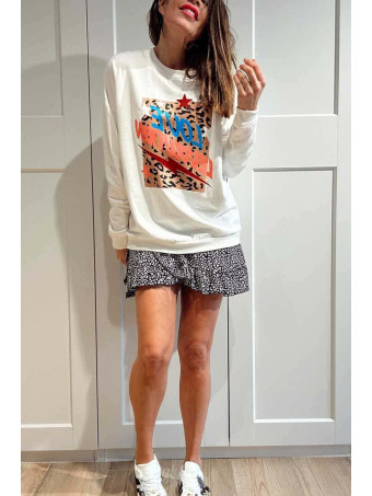 Sudadera Algodón LOVE LEVOLUTION Blanco HEVE