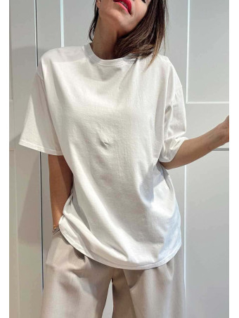 Camiseta Algodón Oversize TORWYN Blanco HEVE