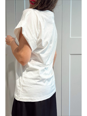 Camiseta Algodón ANIMAL THUNDER Blanco/Verde HEVE