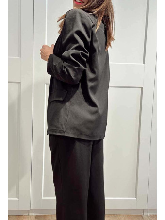 Conjunto Blazer y Pantalón JORAYNE Negro HEVE