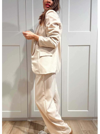Conjunto Blazer y Pantalón JORAYNE Beige HEVE