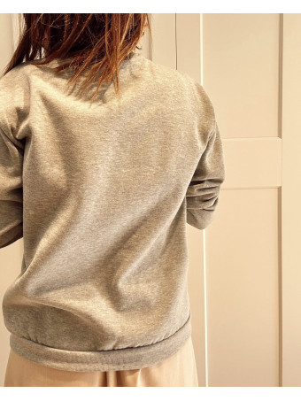 Sudadera Estampada NAP QUEEN Gris HEVE