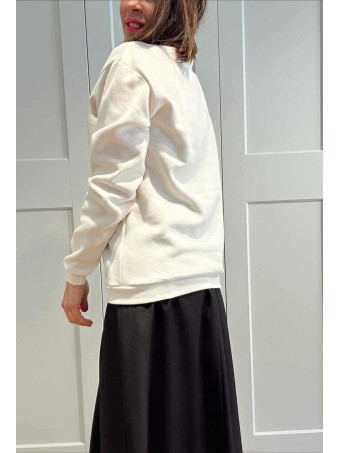 Sudadera Estampada NAP QUEEN Beige HEVE