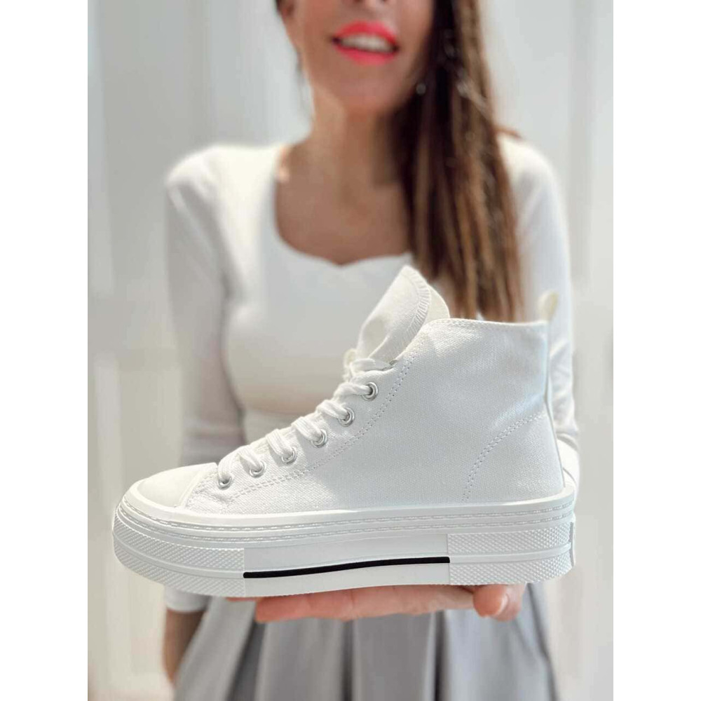 Sneaker Abotinada Plataforma HIGHMOOR Blanco HEVE