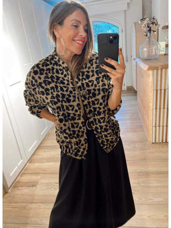 Falda Larga con Cinturón MIRENAI Negro HEVE