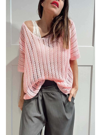 Punto Calado Oversize SKAELA Rosa HEVE