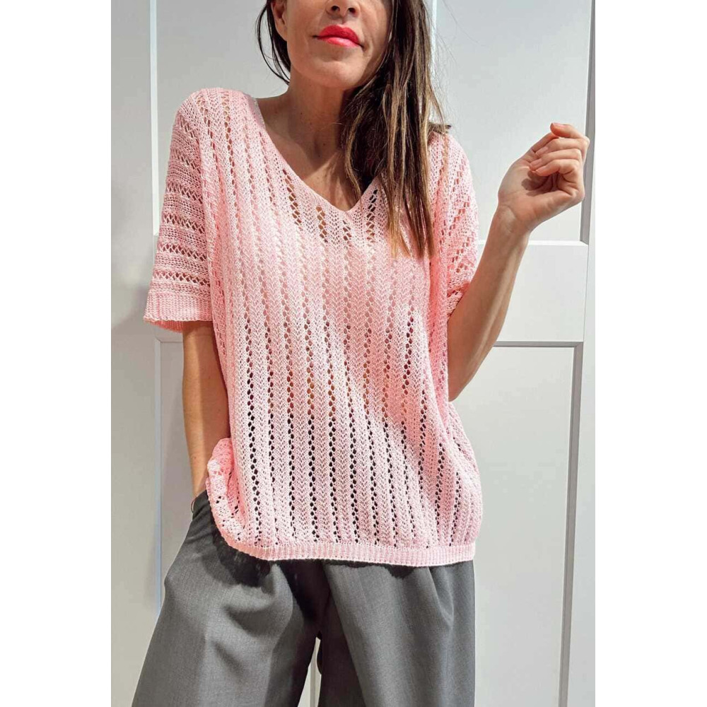 Punto Calado Oversize SKAELA Rosa HEVE