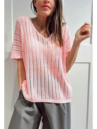 Punto Calado Oversize SKAELA Rosa HEVE