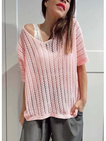 Punto Calado Oversize SKAELA Rosa HEVE