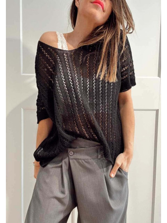 Punto Calado Oversize SKAELA Negro HEVE