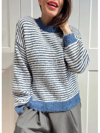 Jersey Rayas con Lentejuelas PALMORIE Marino HEVE