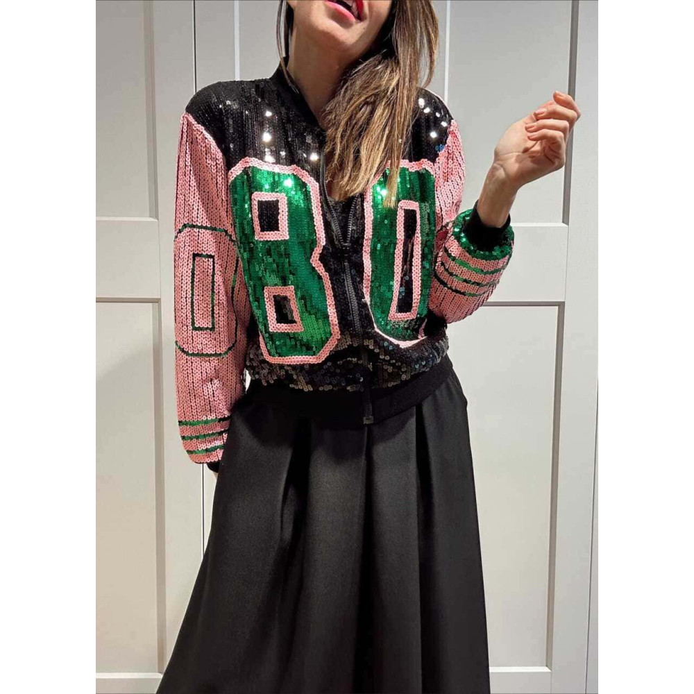 Bomber Lentejuelas SPARKLEIGHT Negro HEVE