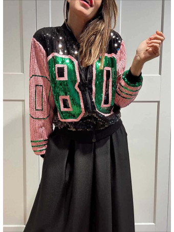 Bomber Lentejuelas SPARKLEIGHT Negro HEVE