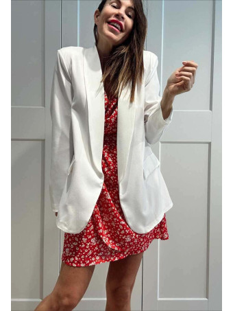 Vestido Cruzado Estampado Floral SERELLA Rojo HEVE