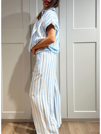 Conjunto Rayas MARÉTH Celeste HEVE