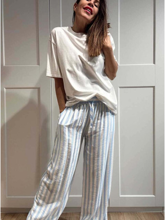 Conjunto Rayas MARÉTH Celeste HEVE