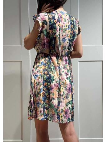 Vestido Vaporoso Floral LESHILA Verde HEVE