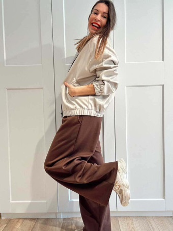 Conjunto Loungewear Camiseta y Pantalón SLADE Marrón HEVE