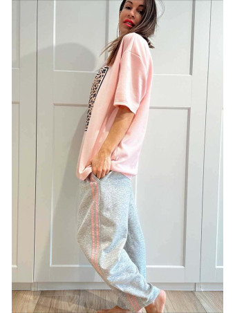 Pantalón Balloon Franja Lateral KYLANDER Gris HEVE