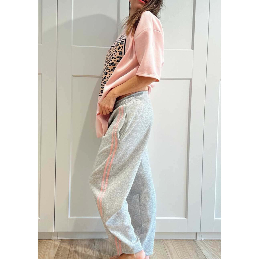 Pantalón Balloon Franja Lateral KYLANDER Gris HEVE