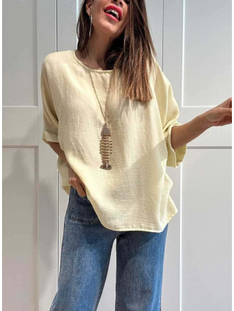 Blusa Oversize con Collar SEAFLAIR Amarillo HEVE