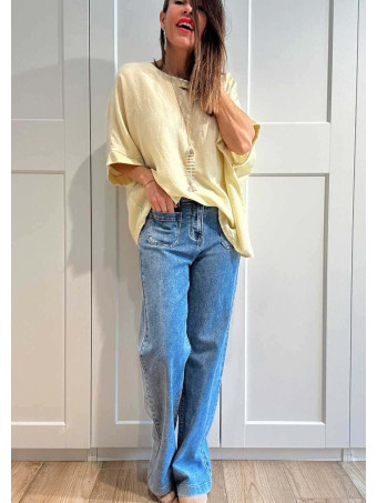 Blusa Oversize con Collar SEAFLAIR Amarillo HEVE