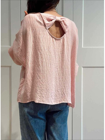Blusa Oversize con Collar SEAFLAIR Rosa HEVE