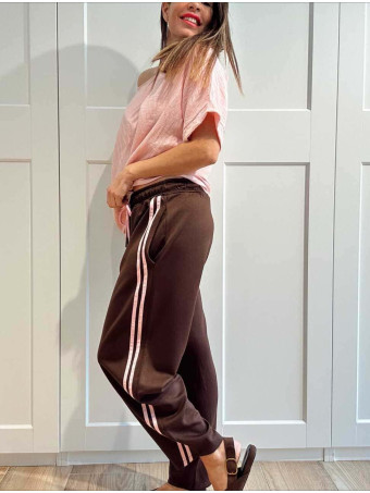 Pantalón Balloon Franja Lateral KYLANDER Marrón HEVE