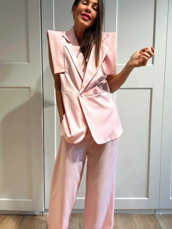 Conjunto Chaleco y Pantalón SWIFREL Rosa HEVE