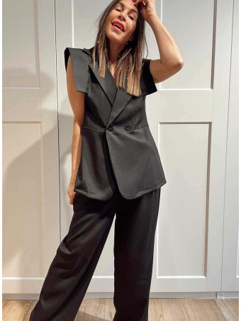 Conjunto Chaleco y Pantalón SWIFREL Negro HEVE