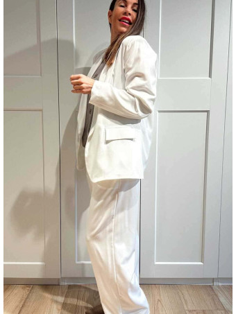 Conjunto Blazer y Pantalón JORAYNE Blanco HEVE