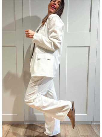 Conjunto Blazer y Pantalón JORAYNE Blanco HEVE