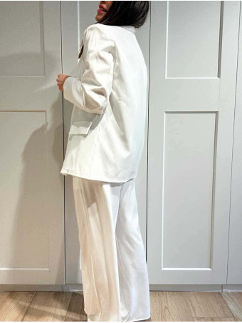 Conjunto Blazer y Pantalón JORAYNE Blanco HEVE