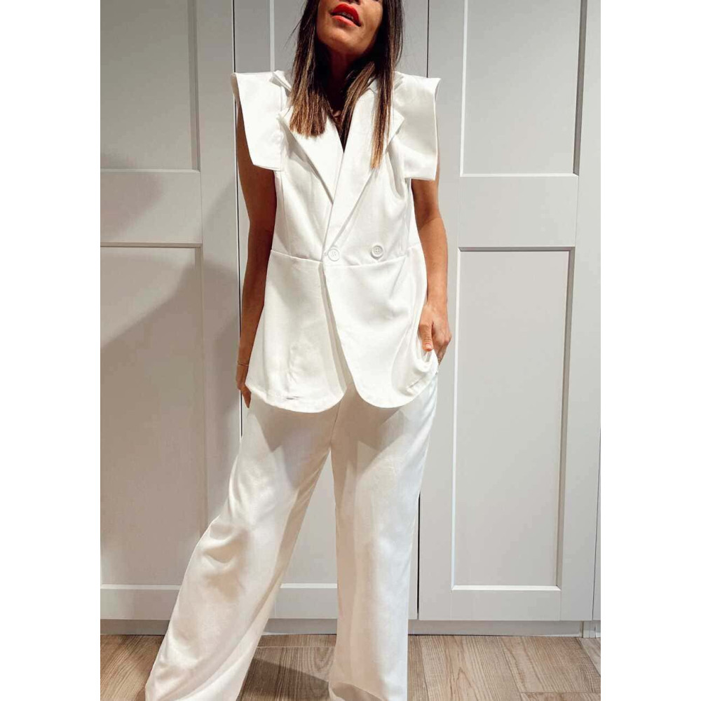 Conjunto Chaleco y Pantalón SWIFREL Blanco HEVE