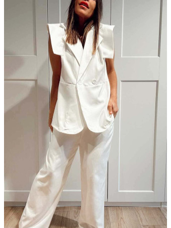 Conjunto Chaleco y Pantalón SWIFREL Blanco HEVE