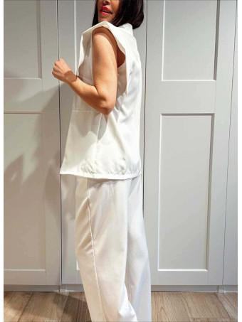 Conjunto Chaleco y Pantalón SWIFREL Blanco HEVE