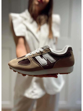 Deportiva Combinada Streetwear NOKAZE Taupe HEVE