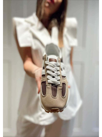 Deportiva Combinada Streetwear NOKAZE Taupe HEVE