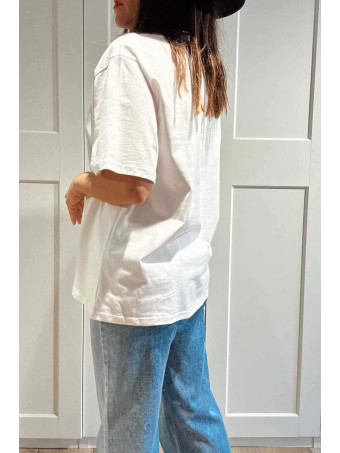 Camiseta Algodón Vinilo DOGUE COUTURE Blanco HEVE